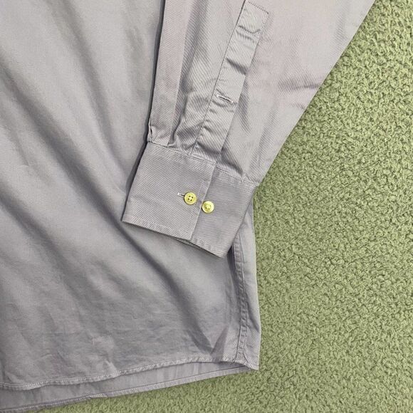 MICHAEL Michael Kors Men L‎ Purple Long Sleeve Button Down Dress Shirt - Picture 2 of 10